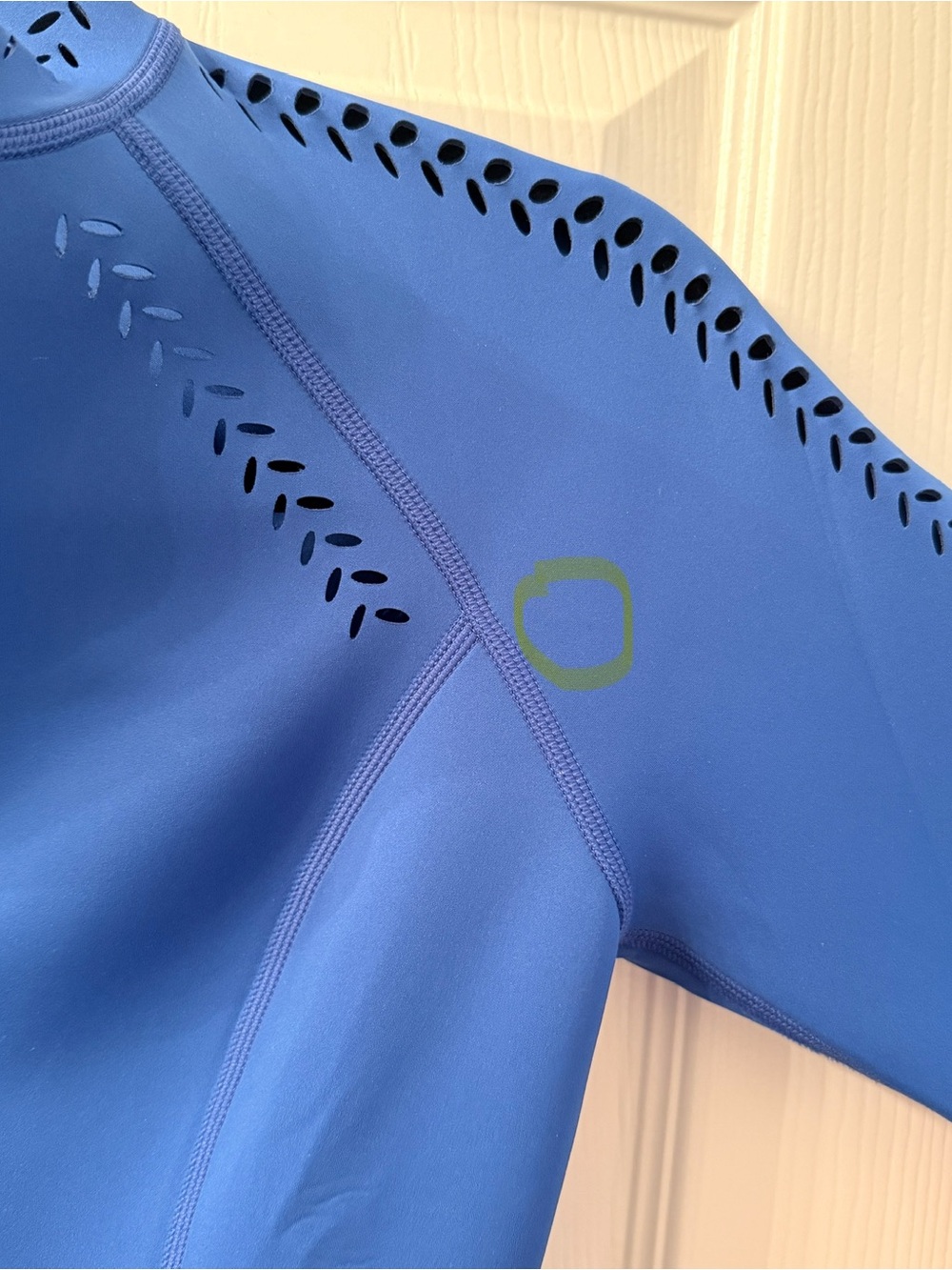 GIGI C| Royal Blue Long-Sleeve Zip Front One-Piece Swimsuit in Women’s Medium - Picture 6 of 14